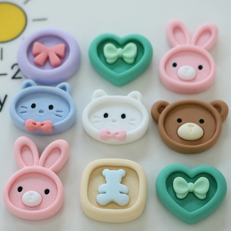 Cute Small Plate Creative Diy Cream Glue Mobile Phone Shell Headdress Hairpin Resin Accessories North 4 East 6 - Image 4