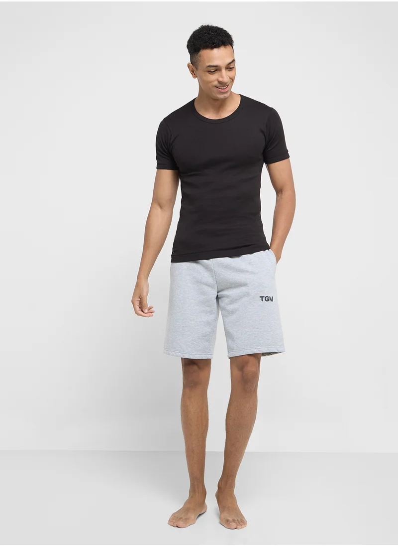 سفنتي فايف بيسيكس Pack of 3 Ribbed T-Shirt