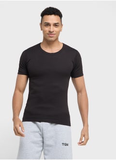 Seventy Five Basics Pack of 3 Ribbed T-Shirt  - Image 3