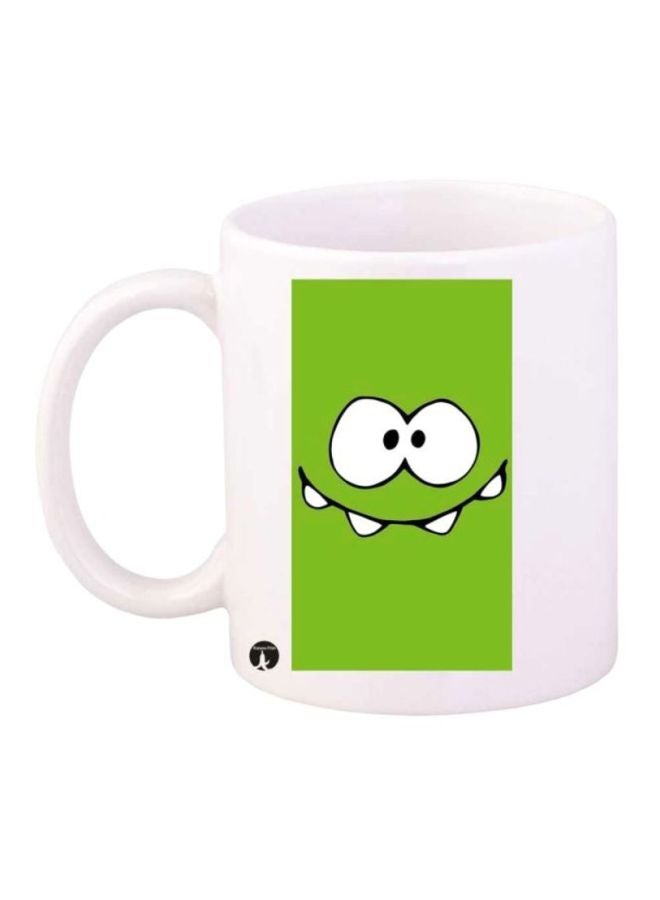 RYN Cut The Rope Printed Coffee Mug White/Green/Black