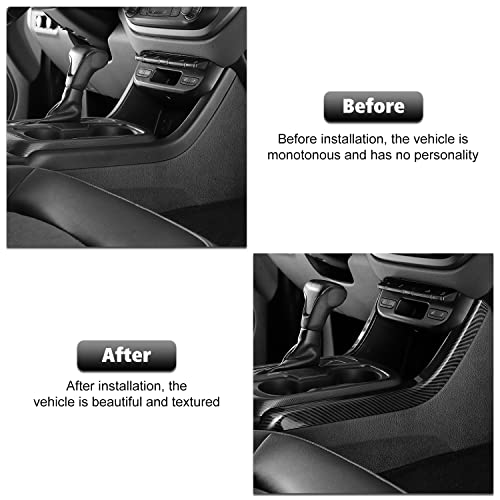 RT-TCZ RTTCZ Carbon Fiber Center Console Gear Shift Panel Side Trim Cover Decoration Interior Accessories for Chevrolet Colorado 20142023for GMC Canyon 20142022 - Image 3