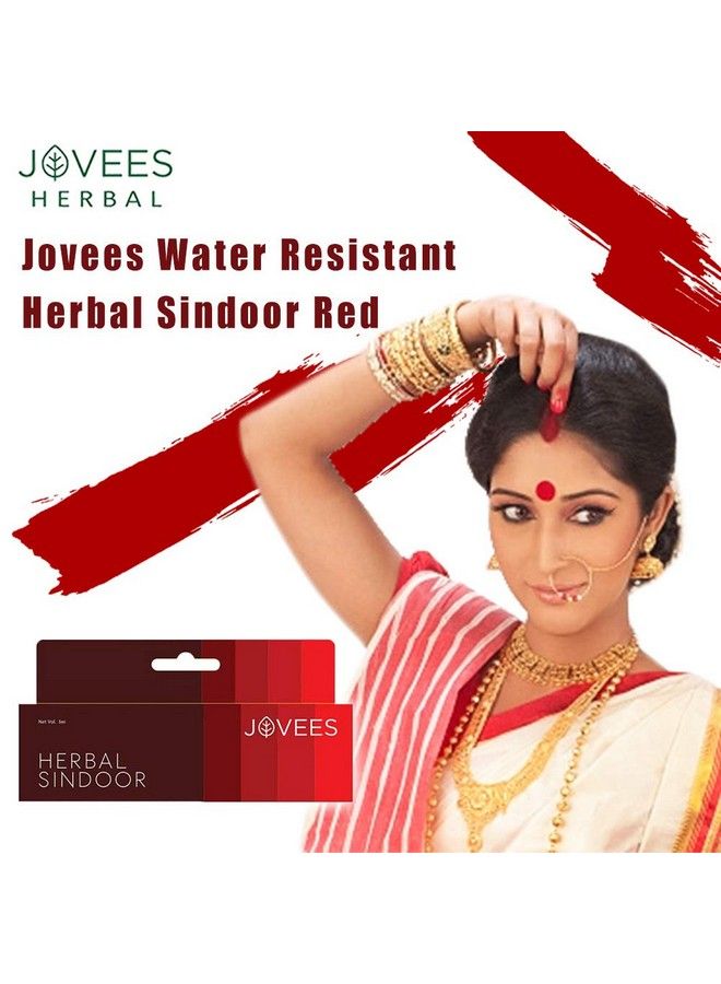 Jovees Water Resistant Herbal Sindoor Red 5 Ml - Image 3