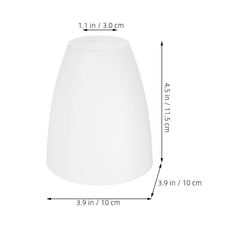 5Pcs White Plastic Lamp Shades Flat Mouth Diffuser Covers for Floor Desk Lamps Home Decor - Image 3