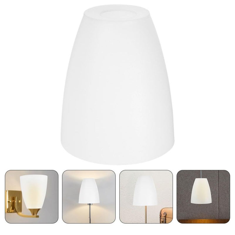 5Pcs White Plastic Lamp Shades Flat Mouth Diffuser Covers for Floor Desk Lamps Home Decor - Image 4