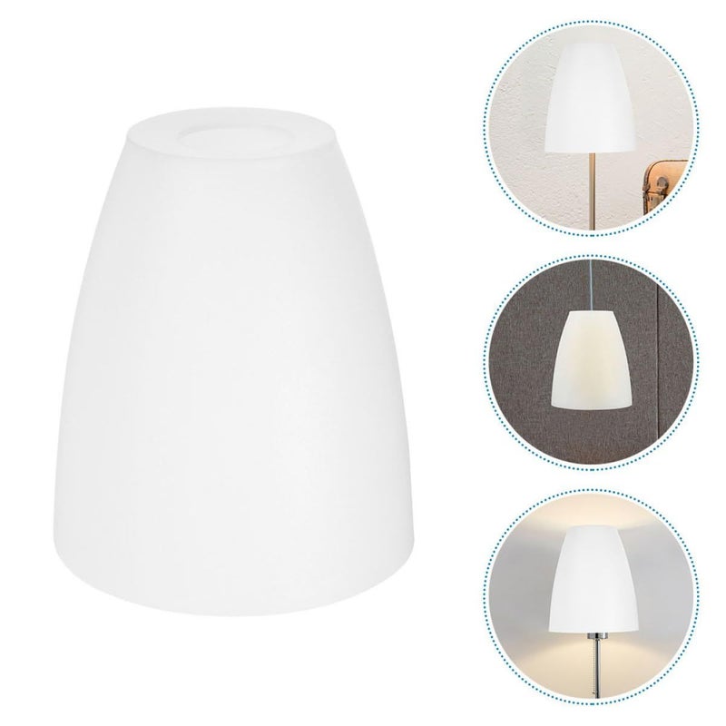 5Pcs White Plastic Lamp Shades Flat Mouth Diffuser Covers for Floor Desk Lamps Home Decor - Image 5