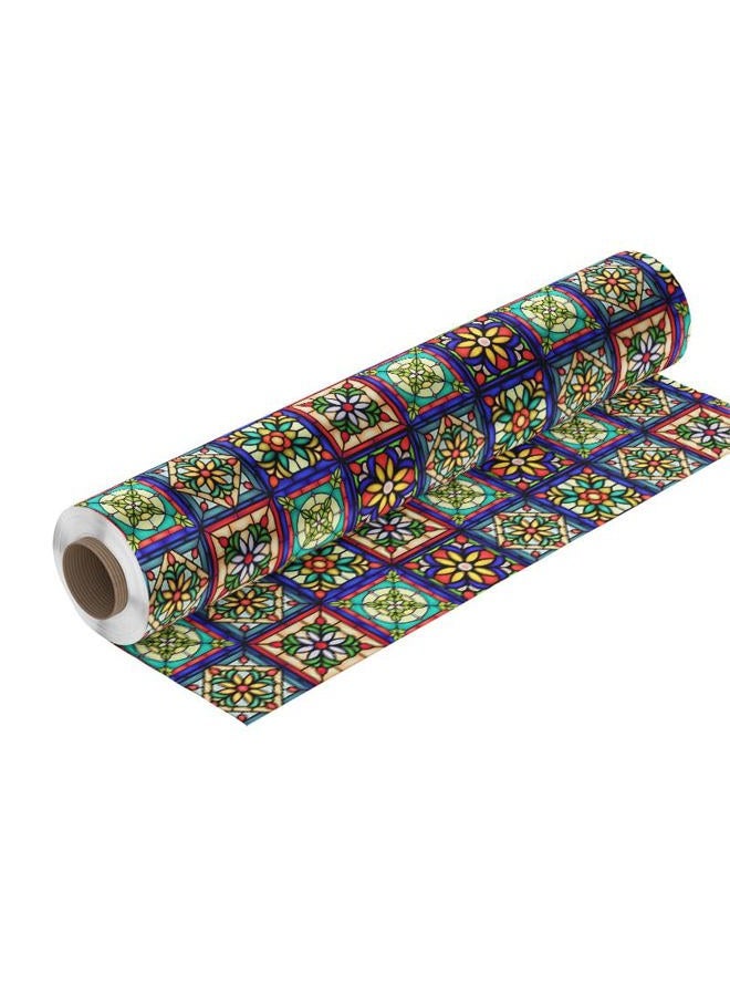Heimerdinger Mexican Talavera Style Privacy Window Film Non-Adhesive Frosted Decorative Glass Film Static Cling Film for Bathroom Shower Room,Glass Film (Mexican Talavera 01) - Image 5