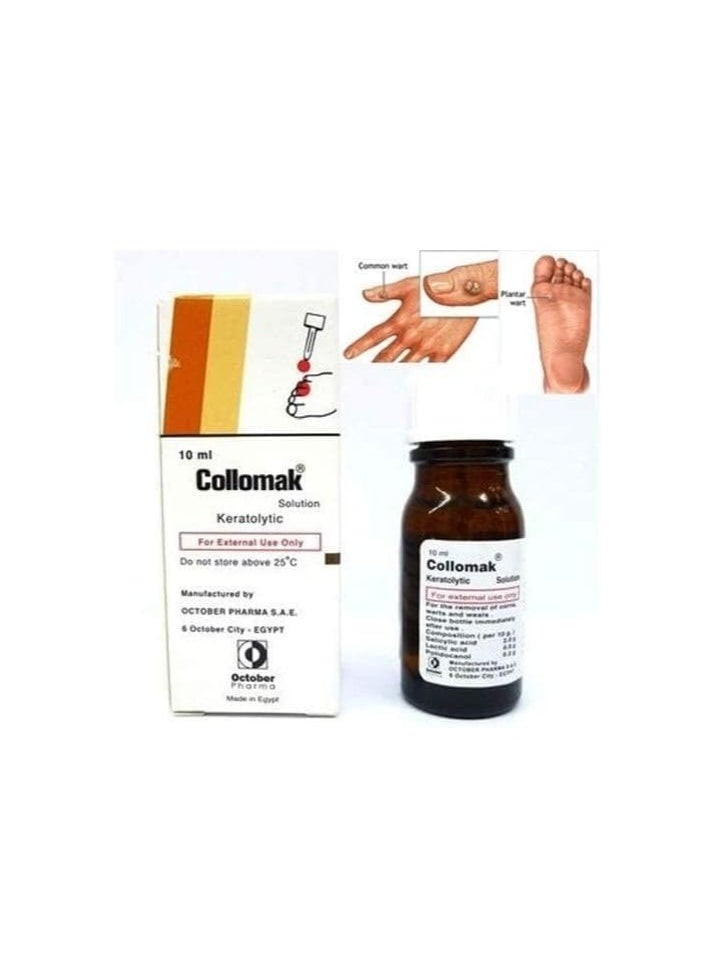 collomak Solution against warts condylomas calluses 10ml  - Image 2