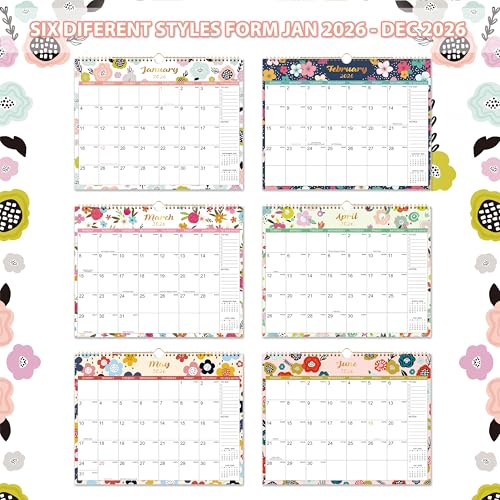 Coboll 2026 Wall Calendar - 2026 Calendar from Jan. 2026 to Dec. 2026, 14.75‘’ x 11.5‘’, Monthly Calendar 2026 with Hanging Hole, Large Blocks - Image 5