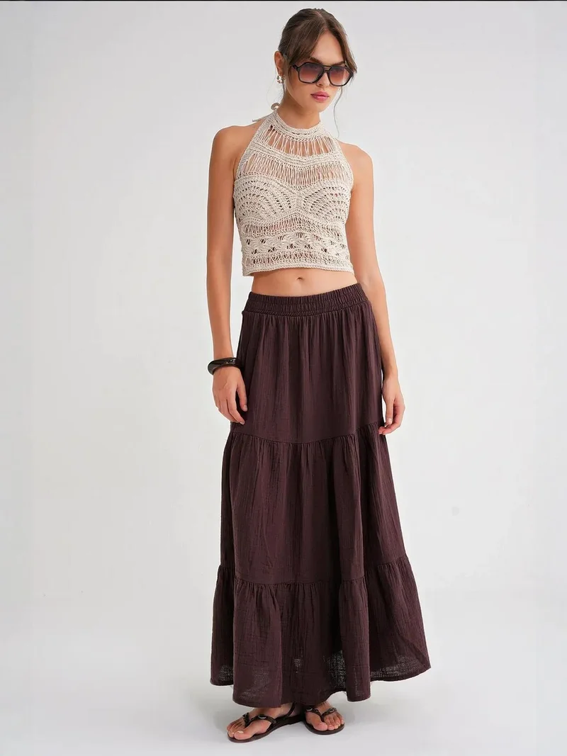 MixRay Mixray Maxi Cotton Skirt