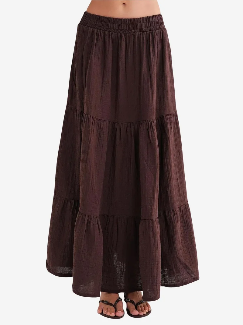 MixRay Mixray Maxi Cotton Skirt