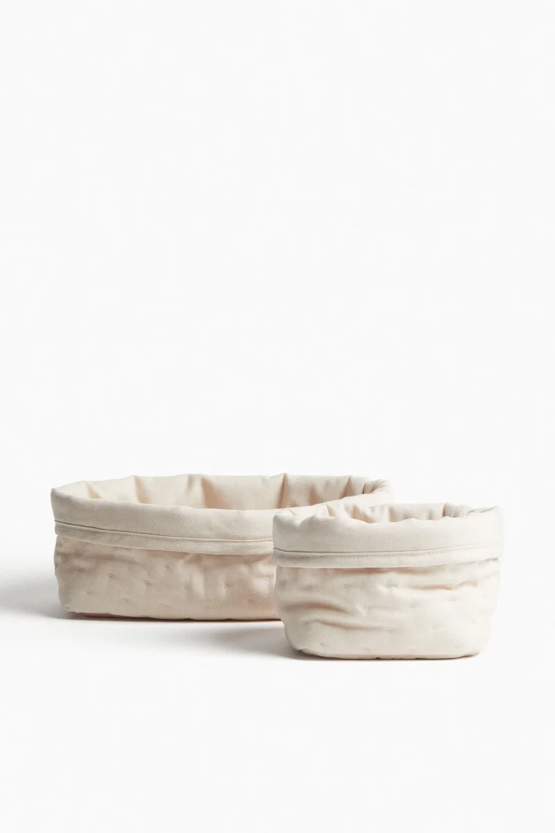 H&M 2-pack quilted storage baskets