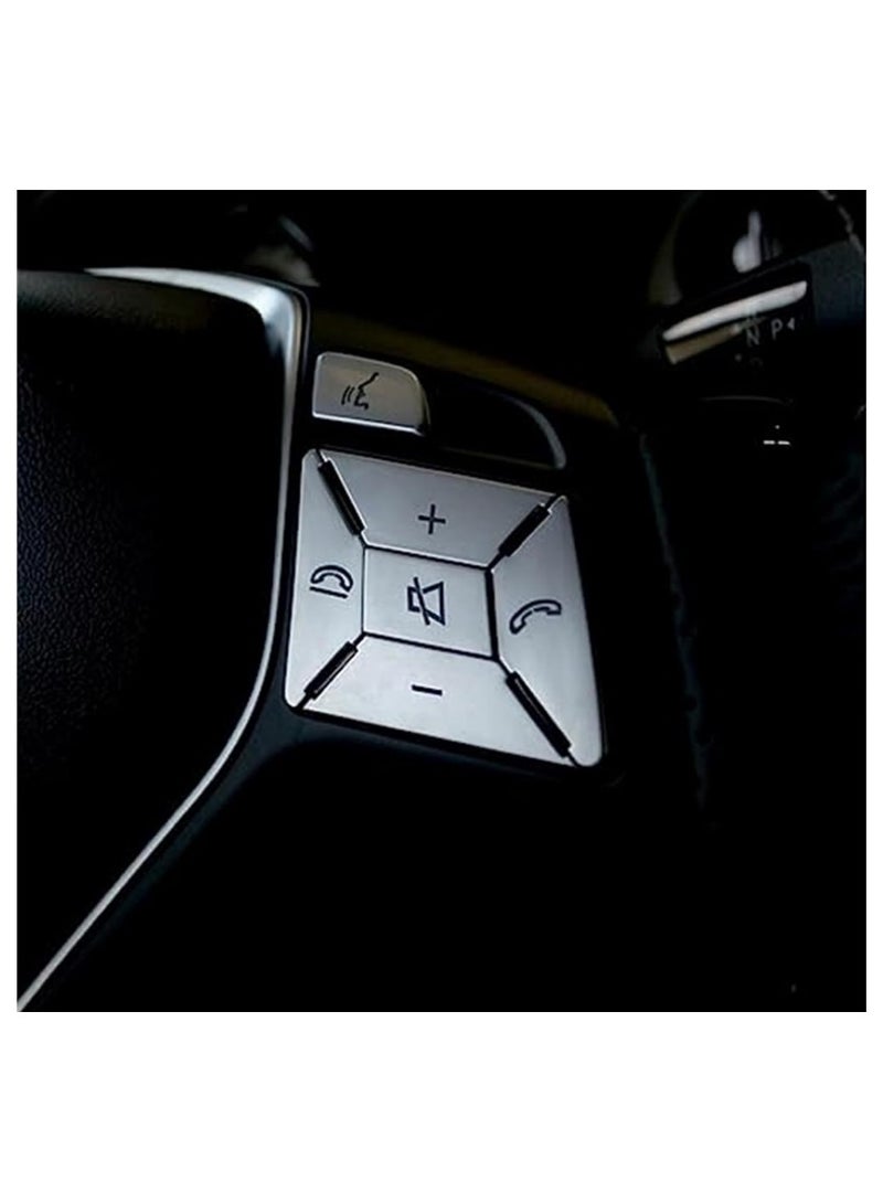Button Sticker, for Mercedes, for Benz, for W176 W246 W212 W204 Steering Wheel Multimedia Volume Switch Button Trim Cover Sticker Steering Wheel Button Kit - Image 3