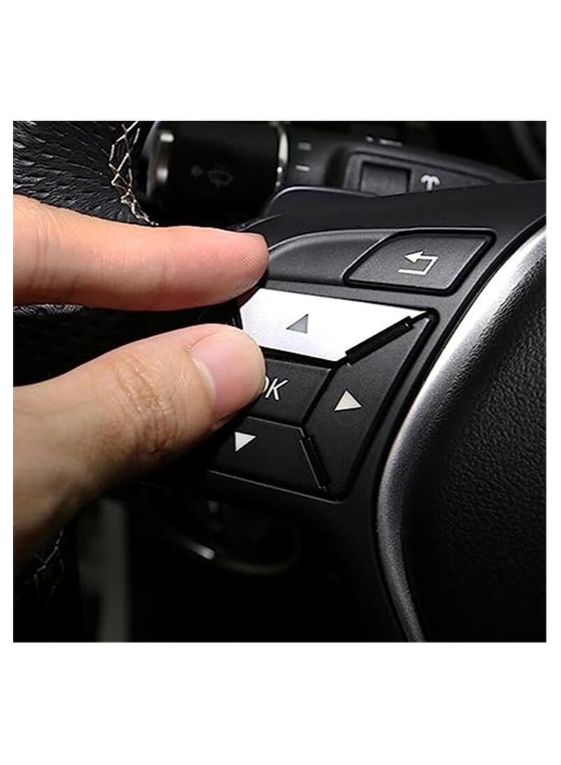 Button Sticker, for Mercedes, for Benz, for W176 W246 W212 W204 Steering Wheel Multimedia Volume Switch Button Trim Cover Sticker Steering Wheel Button Kit - Image 4