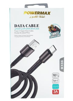كابل بيانات فائق السرعة MX66 Type C بطول 1 متر وإخراج 3 أمبير