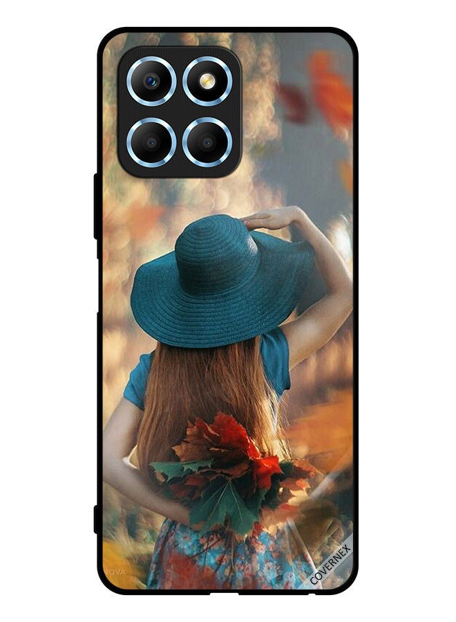 Covernex Protective Case Cover For Honor X8 5G Hat Girl Hiding Love Leaves - Image 1