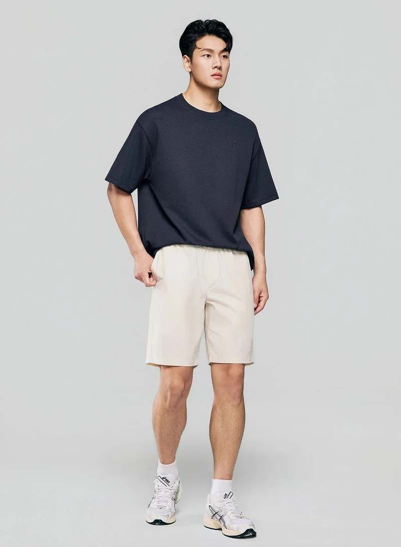 Giordano Men Regular Cotton Twill Elastic Shorts