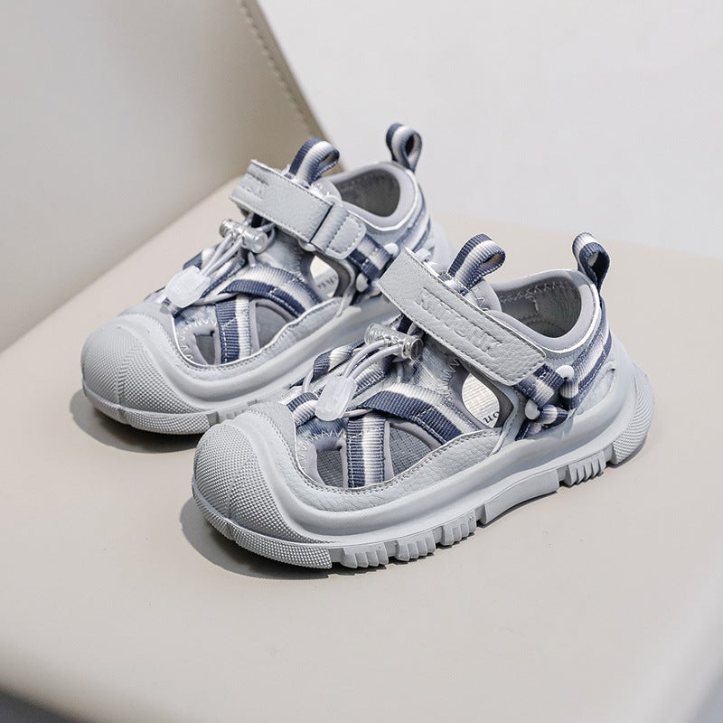 Summer Boys' Sandals, Kidsren'S Beach Shoes, Baotou Anti-Collision Casual Shoes, Girls' Sports Hole Sandals - Image 4