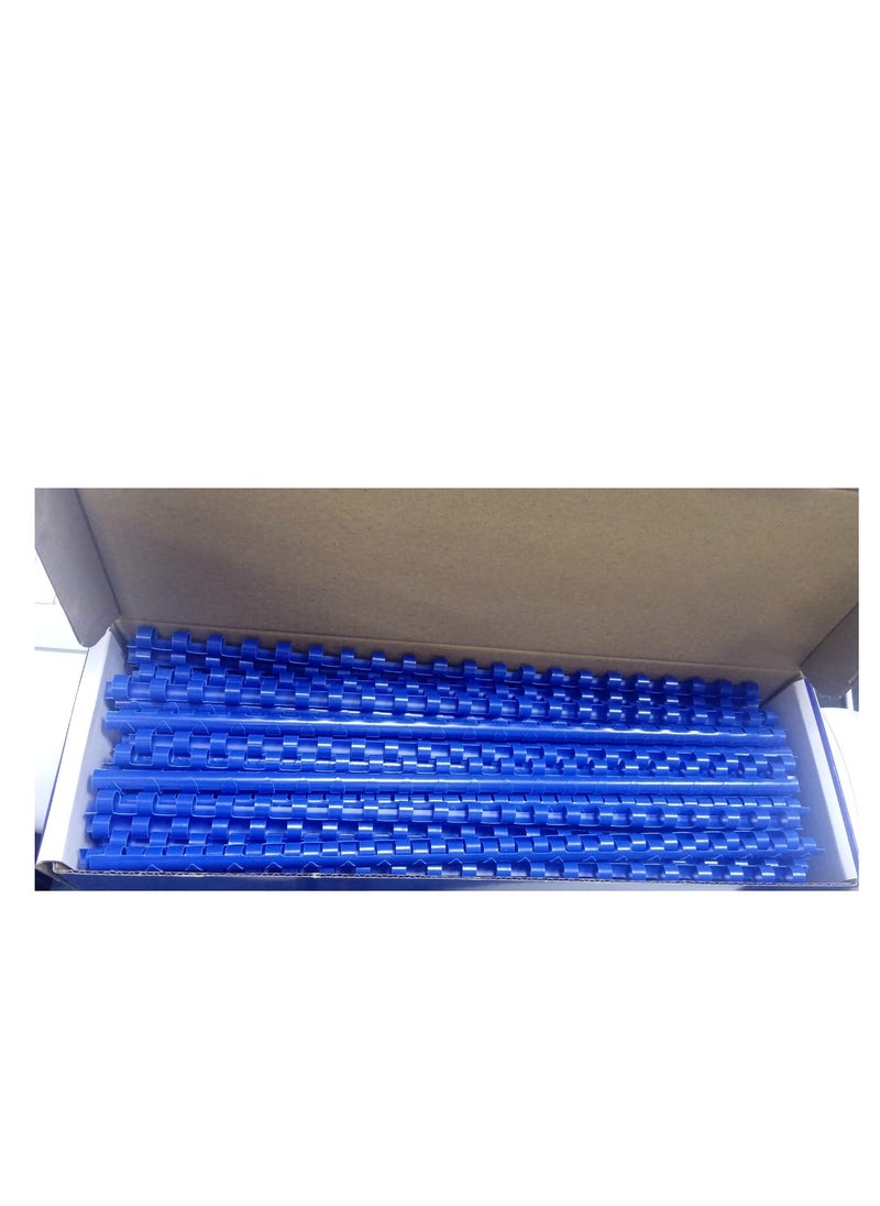 SUPER DEAL 100-Piece Binding Combs 8mm Blue  - Image 2
