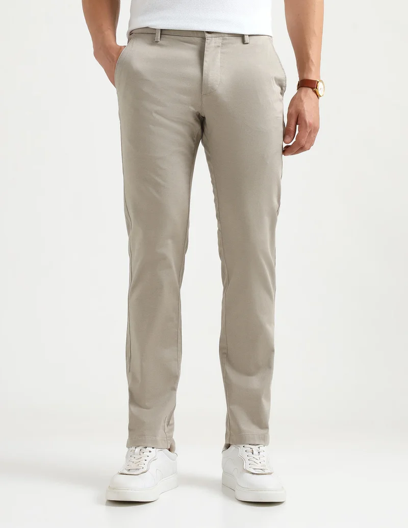 Arrow Textured Slim Fit Trousers