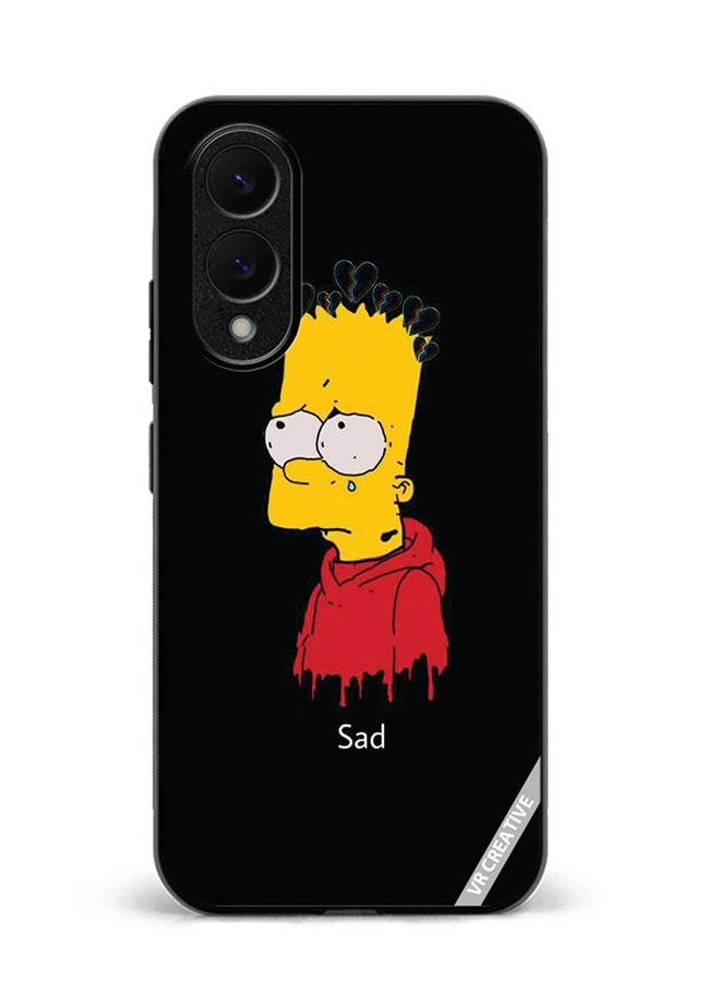 VR CREATIVE Protective Case Cover For Samsung Galaxy S25 Edge Sad Design Multicolour