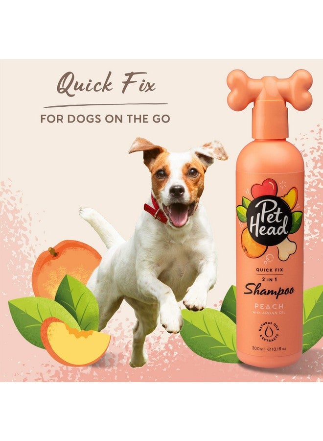PET HEAD Pet Head Quick Fix 2 in 1 Dog Shampoo and Conditioner | Peach Scent | Dog Shampoo for Smelly Dogs | Nourishes and Softens Coat & Skin | Vegan | Gentle Formula for Puppies | Made in USA | 16fl oz.  - Image 3