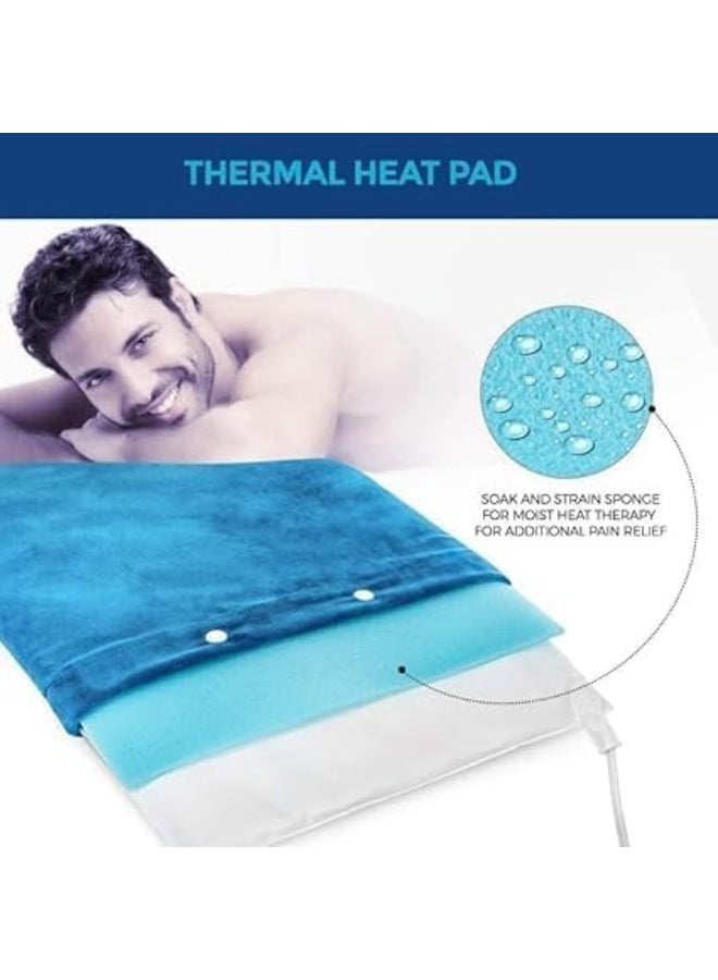 Electric Heating Pad 30×60 cm – Portable Heat Therapy Cushion for Pain Relief, Muscle Relaxation & Body Comfort - Image 3