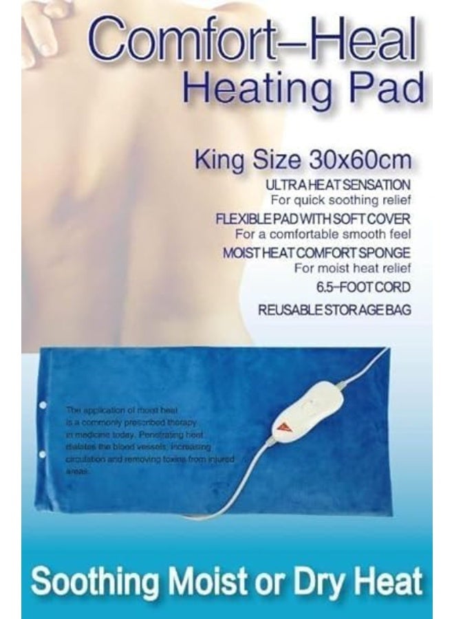 Electric Heating Pad 30×60 cm – Portable Heat Therapy Cushion for Pain Relief, Muscle Relaxation & Body Comfort - Image 5