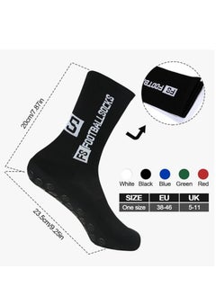SYOSI 3 Pairs Grip Socks Football Socks for Men Cushioned Non Slip Football Socks Basketball Hockey Sports Anti Slip Socks for Children Teenagers  - Image 5