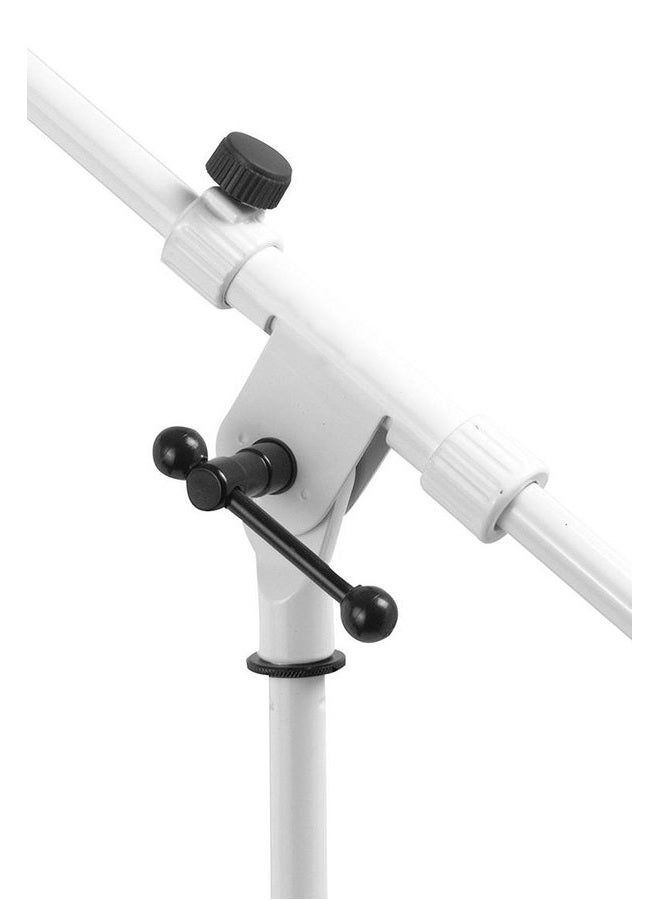 OnStage MS7801W Telescoping Microphone Boom Stand, White - Image 2
