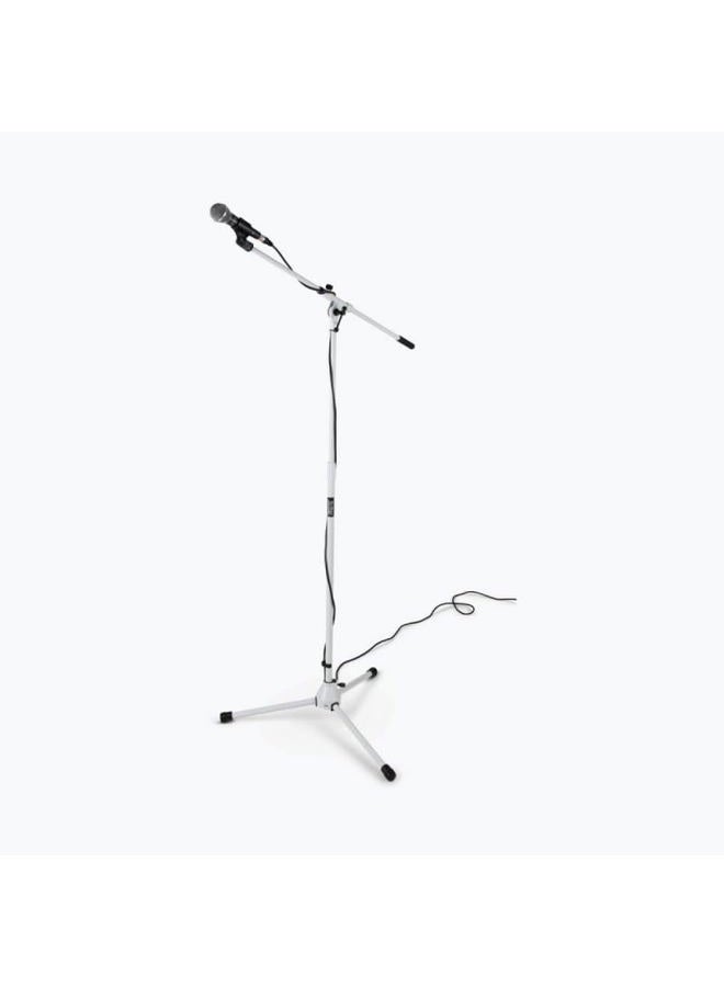 OnStage MS7801W Telescoping Microphone Boom Stand, White - Image 4