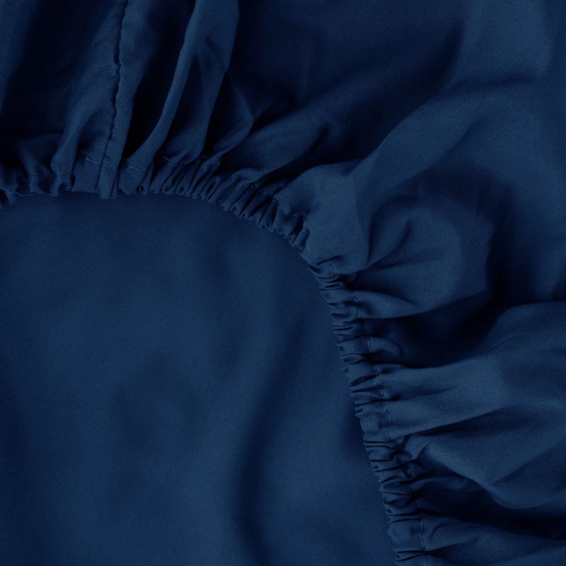 Ghooss Bed Sheets King Size Hotel Luxury-Extra Soft 1800 Microfiber Bedding-Wrinkle & Fade Resistant Machine Washable-4 Piece King Navy Blue - Image 4