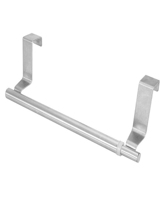 LiebeWH Stainless Steel Over Door Towel Rail Retractable Over Towel Rack(34cm Retractable Single Bar) - Image 1