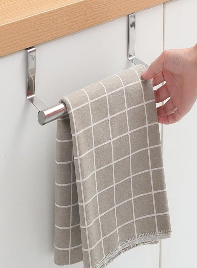 LiebeWH Stainless Steel Over Door Towel Rail Retractable Over Towel Rack(34cm Retractable Single Bar) - Image 3