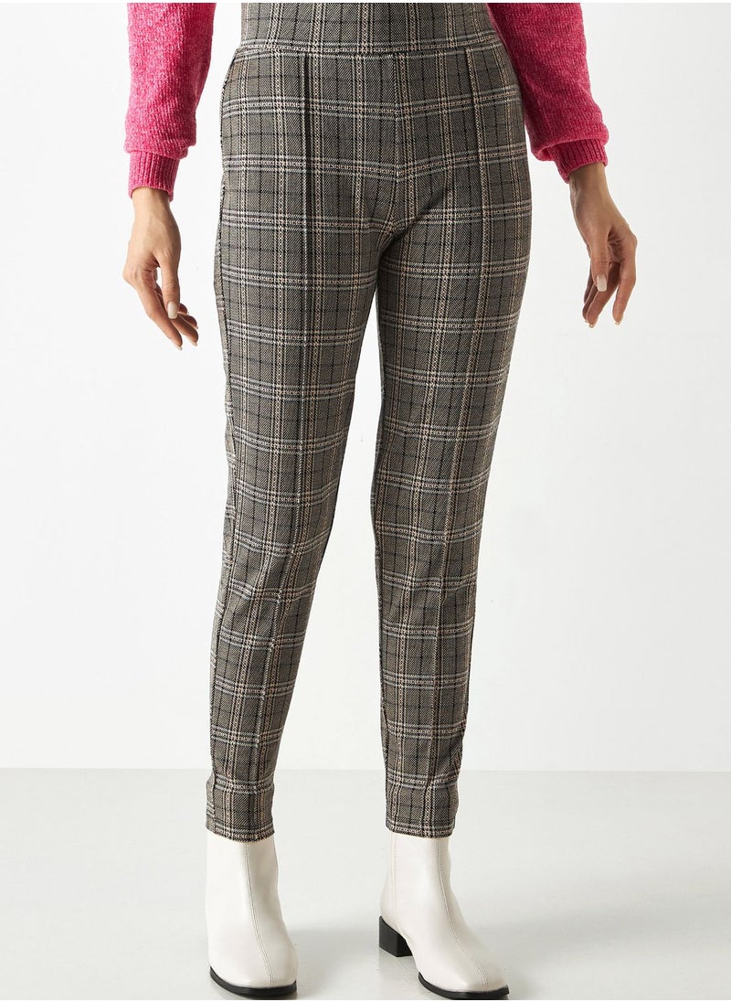 2Xtremz - Checked High Waist Pants - Image 1