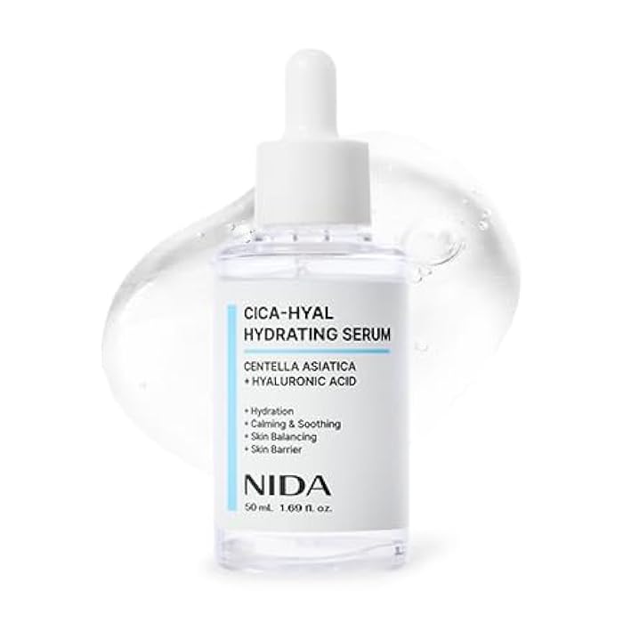 NIDA سيروم نيدا المرطب | سنتيلا أسياتيكا، حمض الهيالورونيك | ترطيب، تهدئة، موازنة البشرة، حماية البشرة | 1.69 أونصة سائلة، 50 مل - Image 1