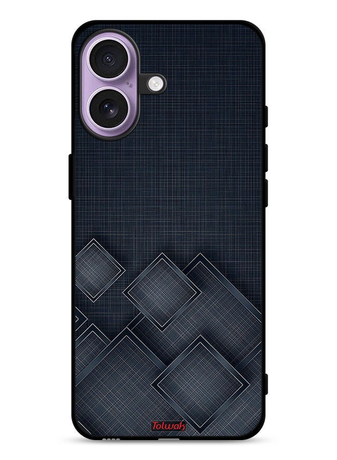 Tolwak Apple iPhone 17 Protective Case Cover Squares Pattern On Cloth - Image 1