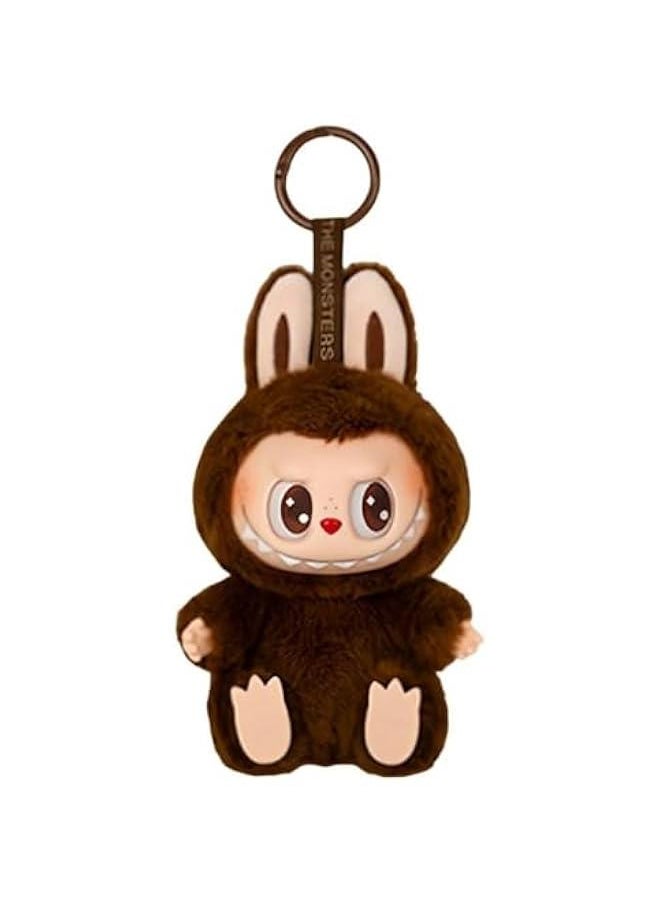 LXQSMKN 𝐋𝐚𝐛𝐮𝐛𝐮 backpacks and key pendants Cute Labubu, Charming Plush Doll Pendant Hanging Keyring Card Gift (A7)  - Image 1