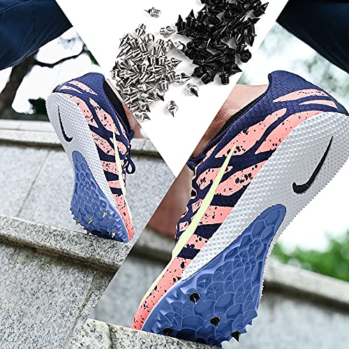 Lejof 1/4 Inch Track Spikes, 120 Pieces Alloy Steel Spikes for Track Shoe Spikes Replacements and Spike Wrench for Sports Running Track Shoes (Black) - Image 5