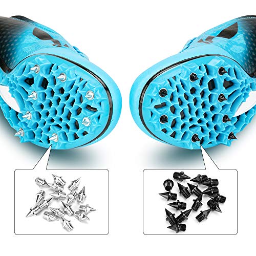 Lejof 1/4 Inch Track Spikes, 120 Pieces Alloy Steel Spikes for Track Shoe Spikes Replacements and Spike Wrench for Sports Running Track Shoes (Black) - Image 4