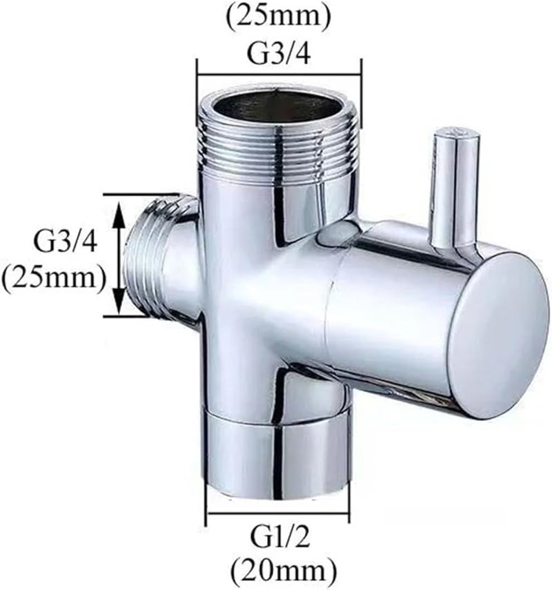 3 طريقة النحاس G3 4 G1 2 دش صمام تحويل 25 مم أنثى ملحقات الحمام - Image 4