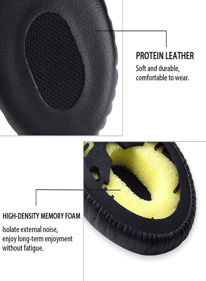 HUYUN Protein Leather Ear Pads Replacement for Bose QuietComfort QC3, On-Ear OE, OE1 Headphones Earpads, Headset Ear Cushion Repair Parts (1 Pair QC3 Earpads) - Image 3