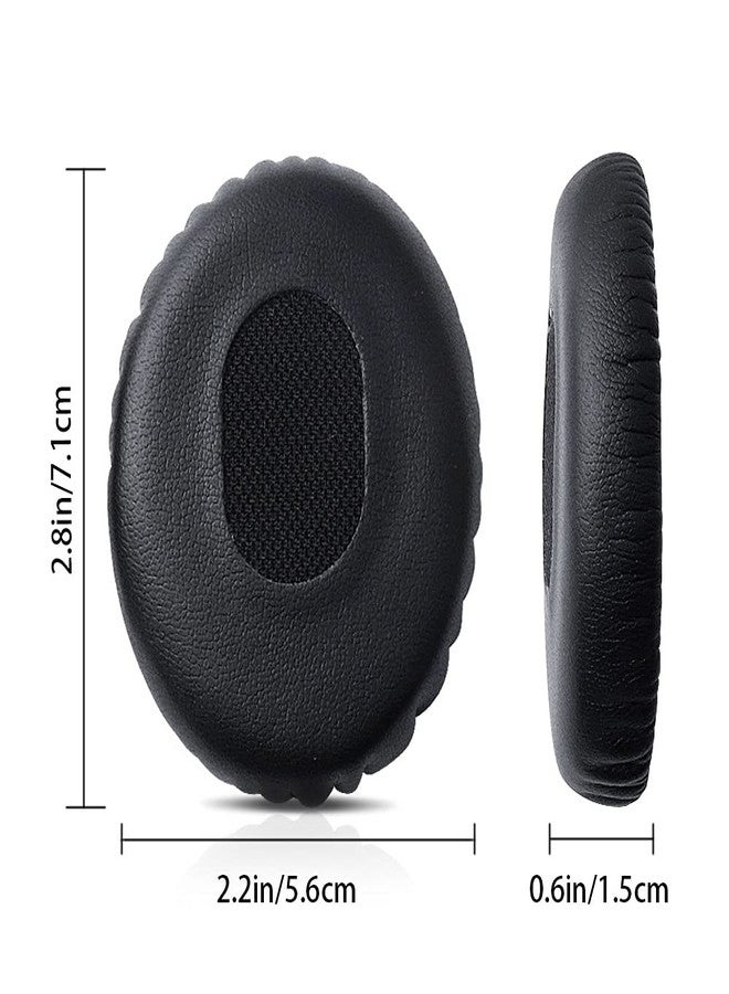 HUYUN Protein Leather Ear Pads Replacement for Bose QuietComfort QC3, On-Ear OE, OE1 Headphones Earpads, Headset Ear Cushion Repair Parts (1 Pair QC3 Earpads) - Image 4