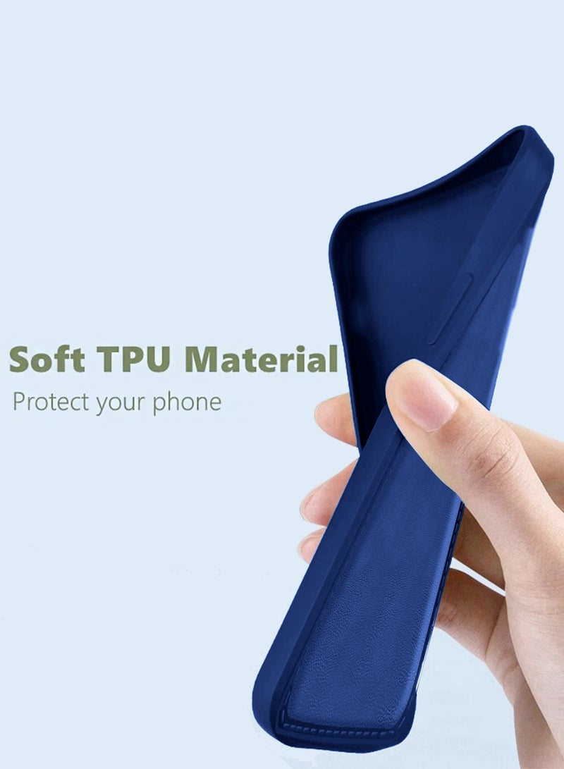 دبليو تيك جراب أبل آيفون 17 برو 5G 2025 الفاخر من نوع سيليكون السائل بجودة متميزة (MCRPSN) - الأزرق البحري - Image 5