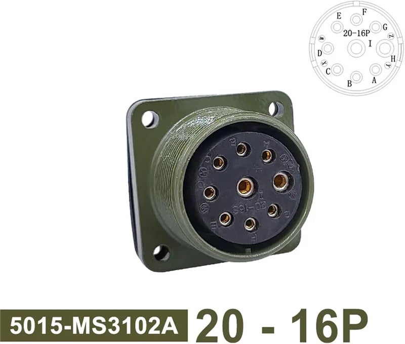 5015 Military Specification Connector MIL STD Socket MS3102 MS3106 MS3108 MIL-C Circular Connector 20-7 20-15 20-16(Socket 3102 20-16P) - Image 2