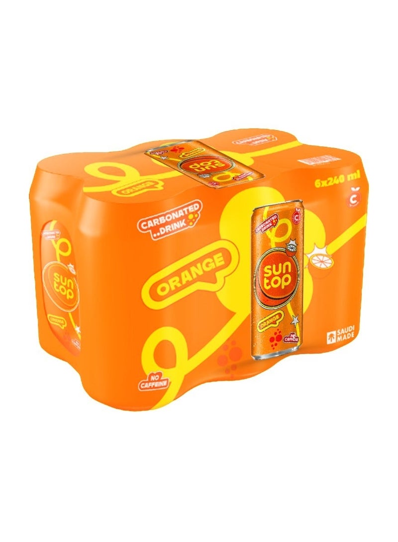 Carbonated Soft drink  Orange pack of 6x240ml