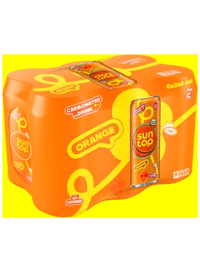 Suntop مشروب غازي برتقال عبوة 6x240 مل - Image 1