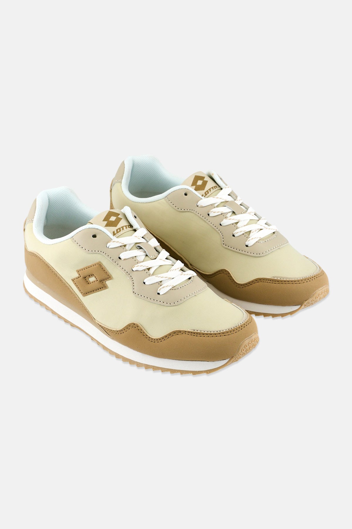 LOTTO Women Lace Up Outdoor Shoes, Beige Best Price KSA Riyadh - Main Image