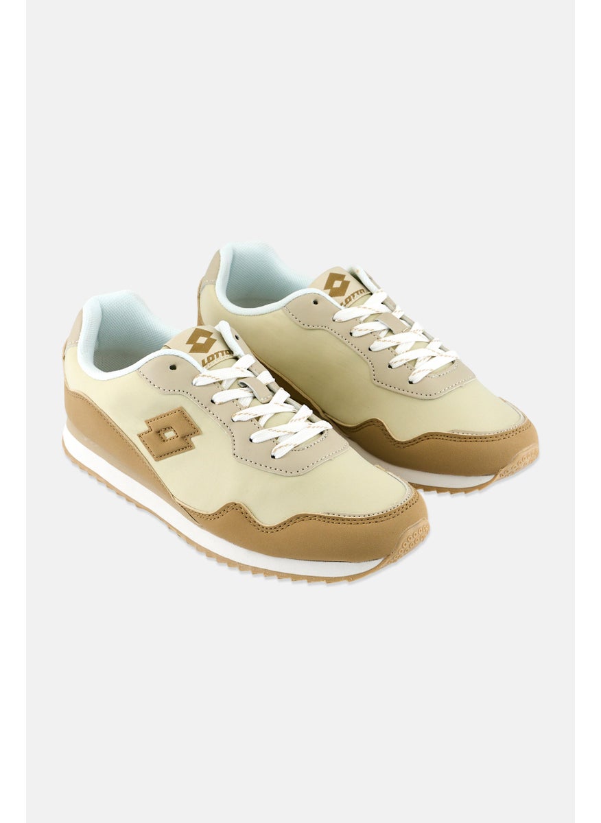 LOTTO Women Lace Up Outdoor Shoes, Beige  - Image 1