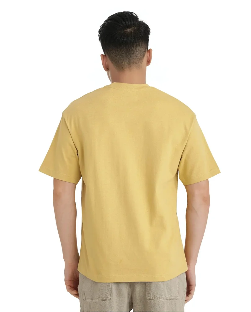 Rare Rabbit Men's Ombre Print Logo Oversized T-Shirt