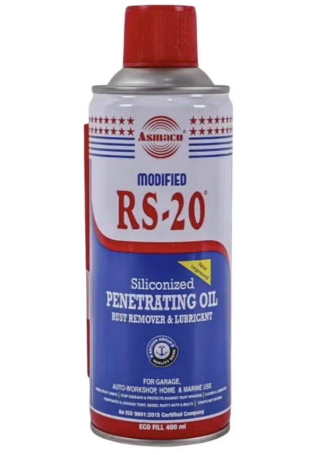 اسماكو بخاخ زيت تشحيم 400 مل, مزيل صدأ متعدد الاستخدام، طارد للرطوبة، مزيت ومضاد للصرير